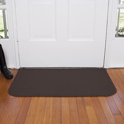 Ritz Solid Accent Rug: 18'' X 30'' Stain Resistant Kitchen Or Living Room Floor Mat - Non-Slip Latex Backing, Machine Washable,