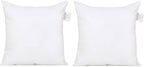 Acanva Down Alternative Throw Pillow Inserts Hypoallergenic Square Soft Form Stuffer Decorative Cushion Sham Filler, 2 Count (Pa