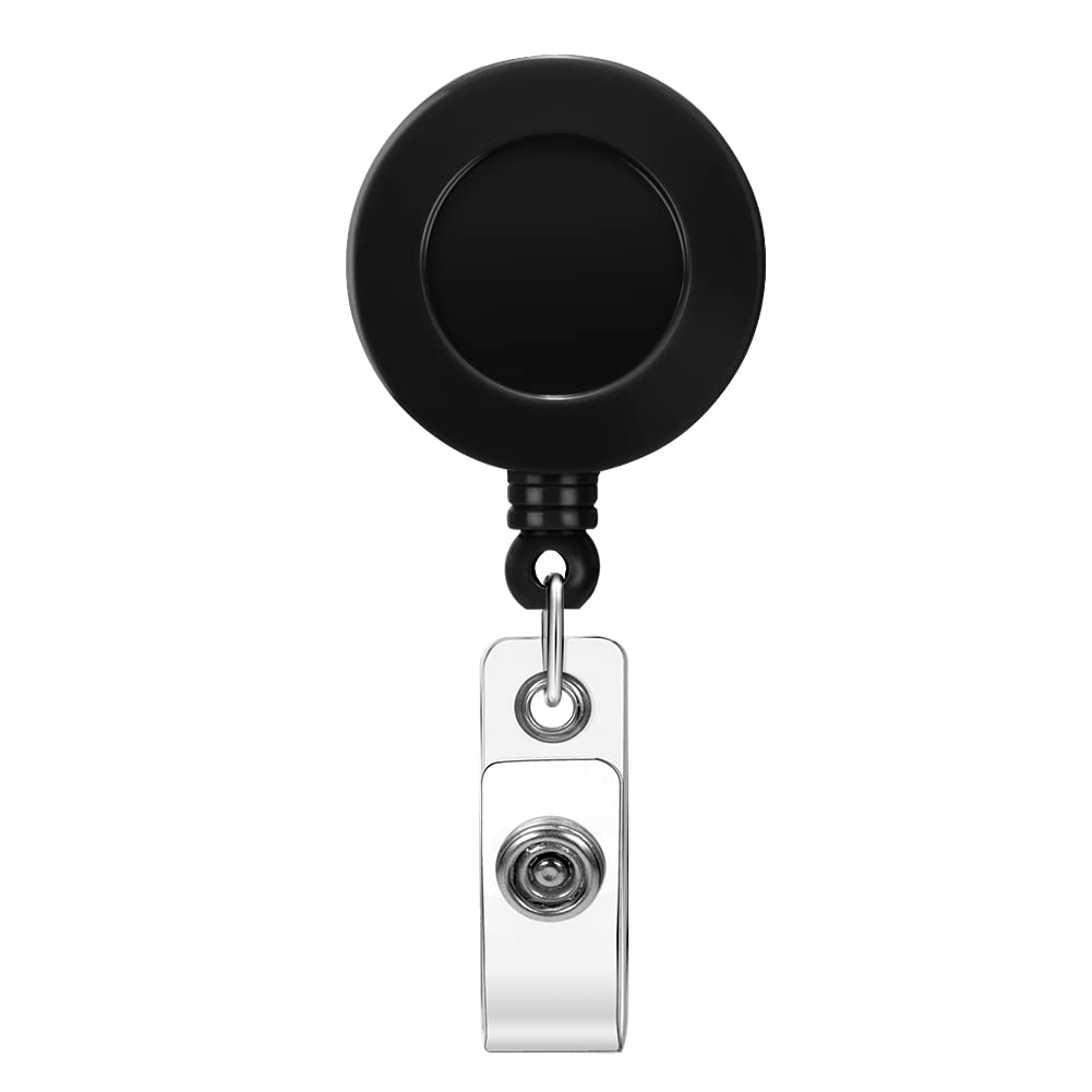 Soleebee 1 Pack Nurse Badge Reel, 24' Retractable Badge Holder With 360 Swivel Alligator Clip Solid Color Id Badge Holder For N