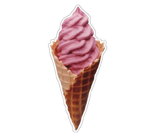 Soft Ice Cream Waffle Cone Concession Decal Stand Cart