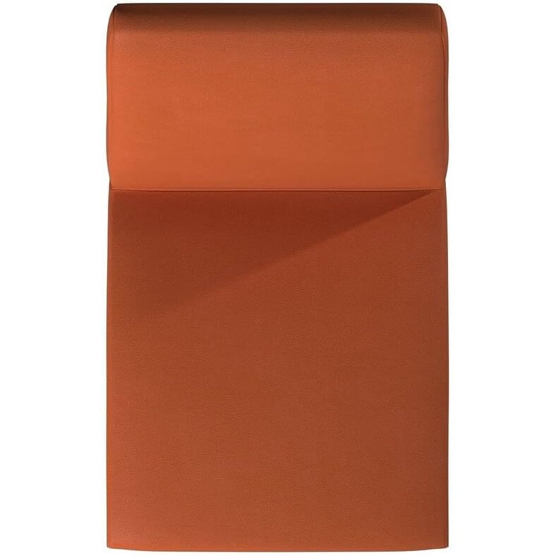 Creative Images Hamil Leatherette Dining Chair with Chrome Legs Set of 2 Orange Orange Finish