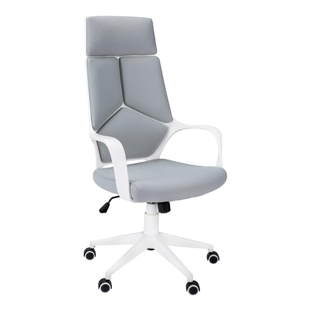 Monarch Specialties I 7270 Office Chair, Adjustable Height, Swivel, Ergonomic, Armrests, Computer Desk, Work, Metal, Fabric, Whi