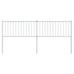 vidaXL Classic 76" Steel Headboard in Black - Robust Construction, Excellent Back Support, Easy to Assemble, Durable Powder Coated Finish