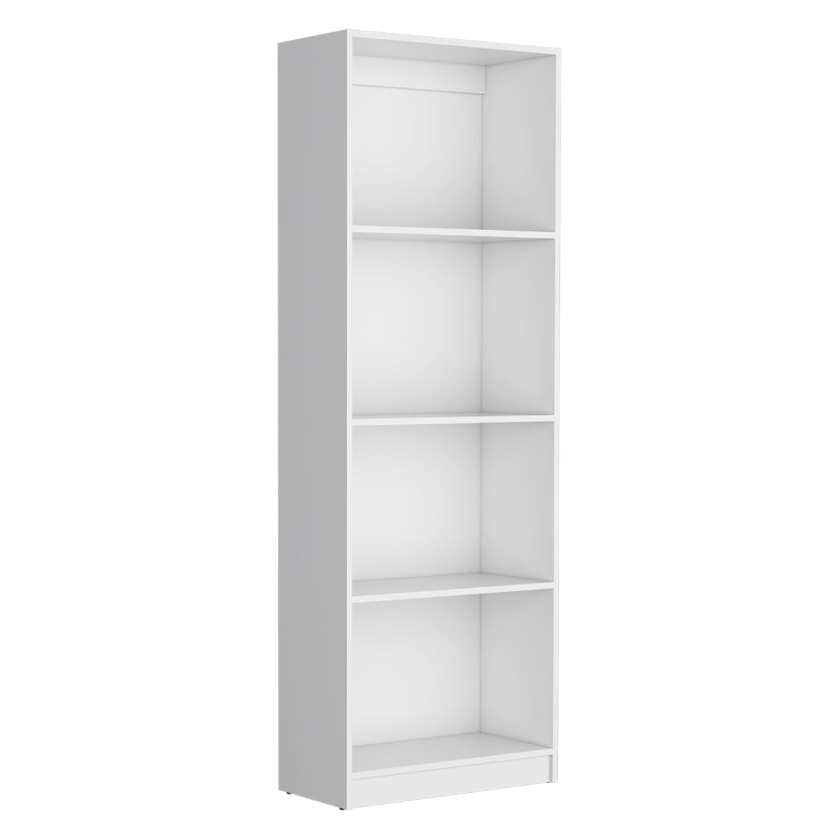 DEPOT E-SHOP Vinton Bookcase with Spacious Tier-Shelving Design, White