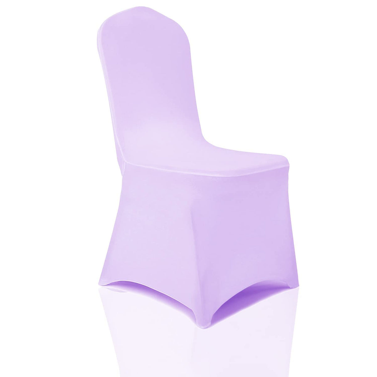 Bricia 12 Pcs Lavender Stretch Spandex Chair Slipcovers, Dining Room Chair Covers Stretch Chair Slipcovers Protector For Wedding
