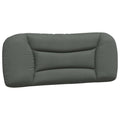 vidaXL Dark Gray Hanging Headboard Cushion 39.4" – Upholstered Pillow with PP Fiber Filling, Breathable Fabric and Versatile Wall-Mount Design for Bedroom Comfort