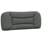 vidaXL Dark Gray Hanging Headboard Cushion 39.4" – Upholstered Pillow with PP Fiber Filling, Breathable Fabric and Versatile Wall-Mount Design for Bedroom Comfort