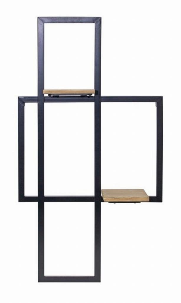 Melrose Modern Home Decorative Wall Shelf 17.5&quot; L x 33.5&quot; H Iron/Wood