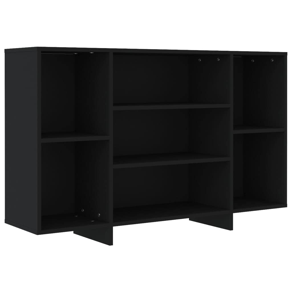 vidaXL Sideboard Black 47.2&quot;x11.8&quot;x29.5&quot; Chipboard