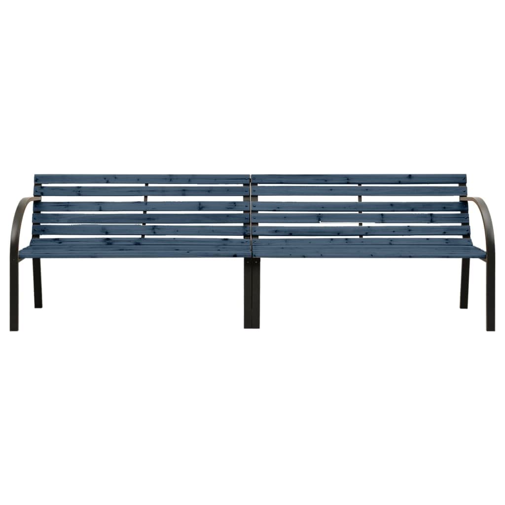 vidaXL Steel Twin Patio Bench - Thumbnail 3