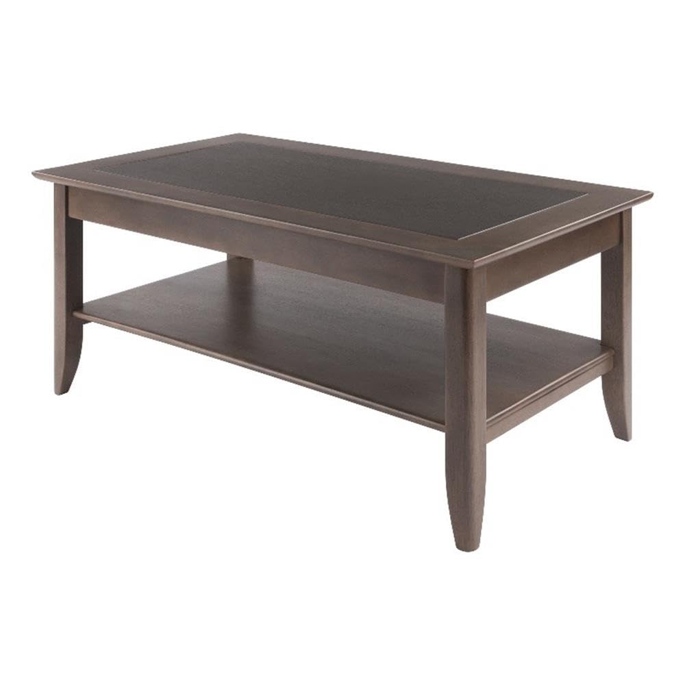 Winsome Wood Santino Coffee Table, Oyster Gray