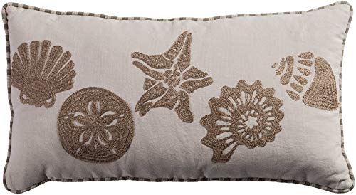 Rizzy Home | T08868 | 11&quot;x21&quot; Gray/Neutral Decorative Pillow | Down Fill