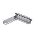 2 Pack Silver Pen Case Simple Metal Pencil Case Mini Hinged Tin Box Makeup Brushes Organizers Nail Clipper Nipper Storage The Of