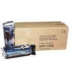 Gichee UPP 110S Ultrasound Printer Paper, Type I Black & White Thermal Paper, 110mm x 20m, Box of 10 Rolls, White