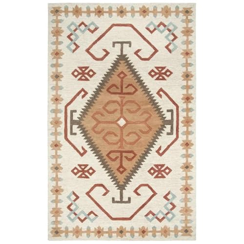 Alora Decor Durango 8' X 11' Southwest/Tribal Ivory/Multi Hand-Tufted Area Rug