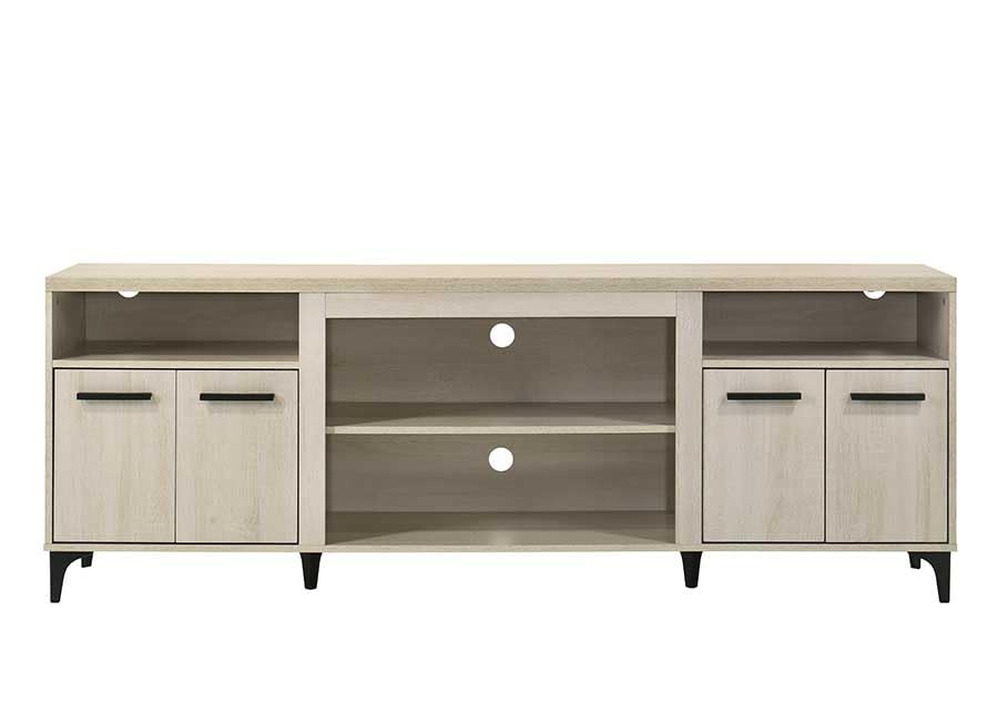 LILOLA LIVING Evander 70&quot; W Oak Finish 4-Door TV Stand