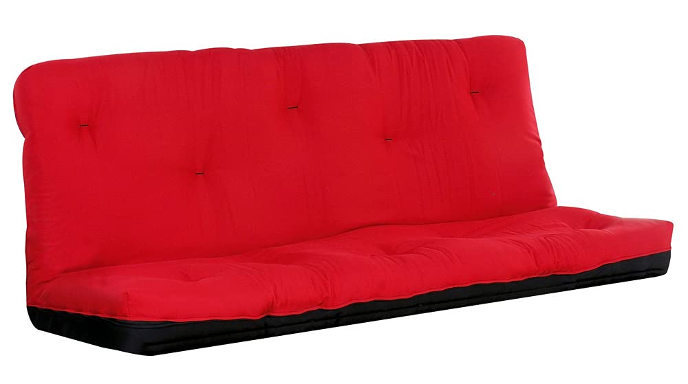 Acme Nabila Full Futon Mattress in Red & Black
