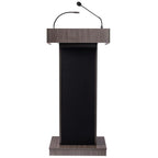 Oklahoma Sound Orator Series 40W Modern Wood Lecter in Ribbonwood Brown