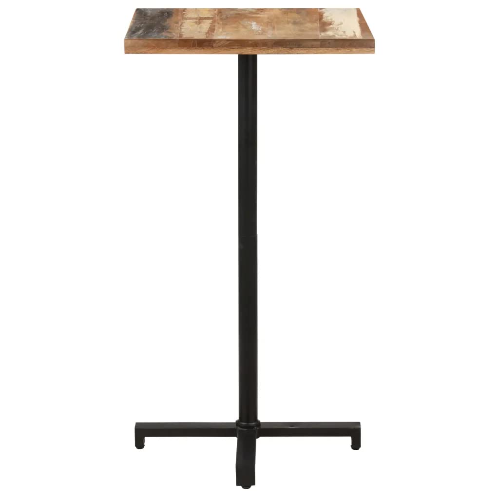 Bistro Table Square 23.6"x23.6"x43.3" Solid Reclaimed Wood