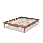 Baxton Studio Marieke Vintage French Inspired Ash Wanut Finished Full Size Wood Bed Frame