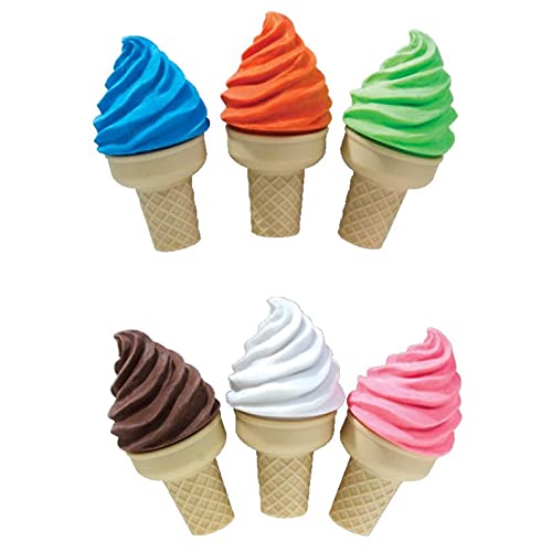 Toyplaya Ice Cream Shoppe Scented Eraser With Sharpener 6X Pcs