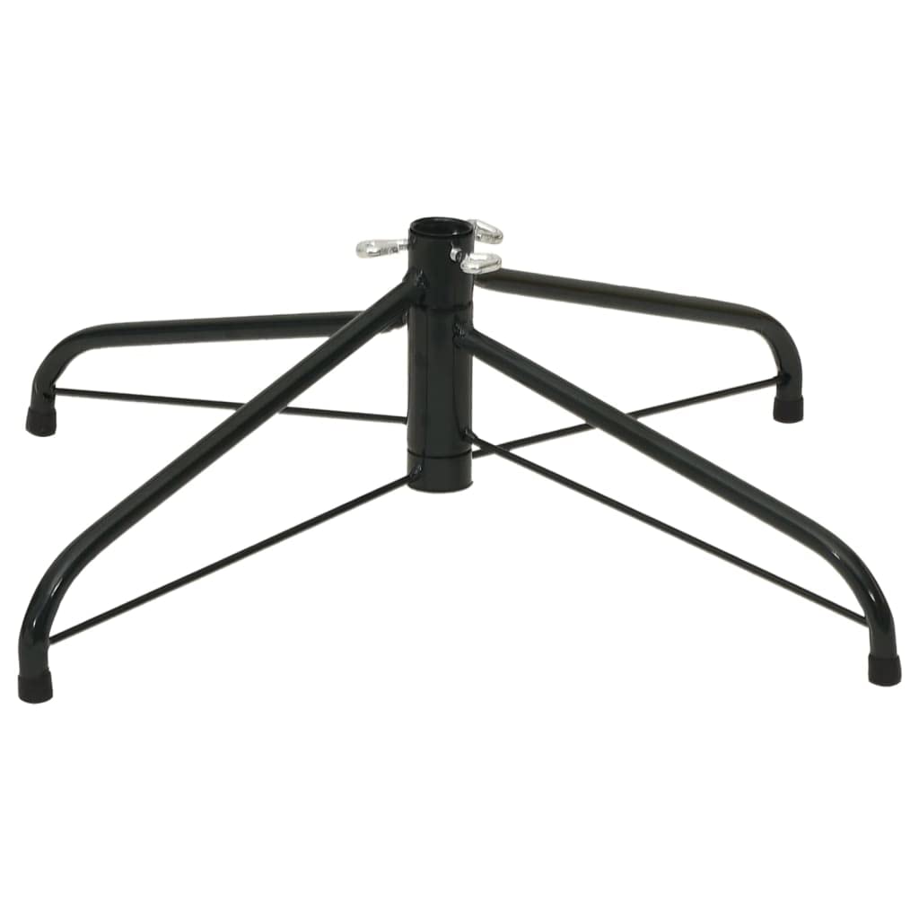 vidaXL Black Christmas Tree Stand, Steel, Durable and Long-Last, Suitable for Max. 8ft Tree with 1.3&quot; Diameter Pole