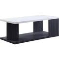 Acme Pancho Coffee Table in Gray and White High Gloss