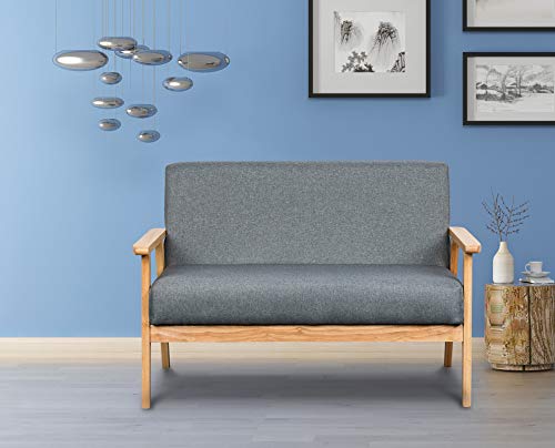 Lilola Home Bahamas 45" W Gray Loveseat