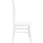 Flash Furniture Wood Chiavari Chairs, 18"L x 15.75"W x 36"H, White