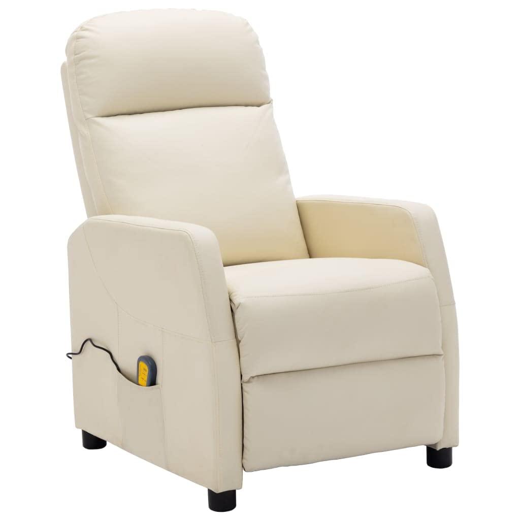 vidaXL Massage Reclining Chair Faux Leather Armchair Recliner Multi Colors