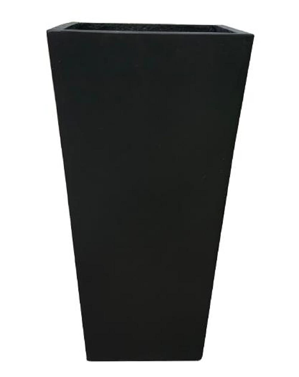 Kante 28' H Square Concrete Indoor Outdoor Modern Tall Tapered Planter Charcoal