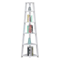 Convenience Concepts Newport 5 Tier Corner Bookcase, White