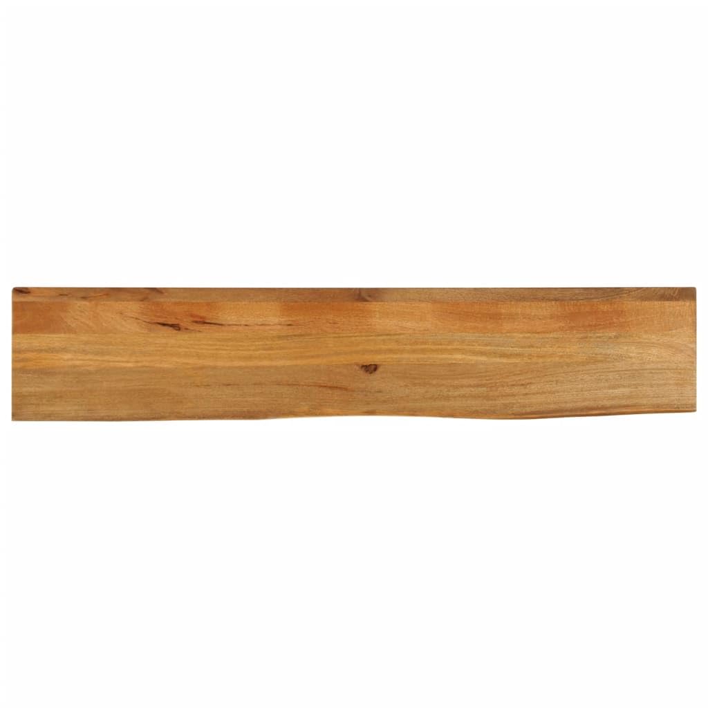 vidaXL Table Top Live Edge 63inchx11.8inchx1.5inch Solid Wood Mango