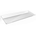 Richboom Clear Acrylic Tilted Computer Keyboard Holder For Easy Ergonomic Typing, Upgraded Version, Keyboard Stand With Silicone
