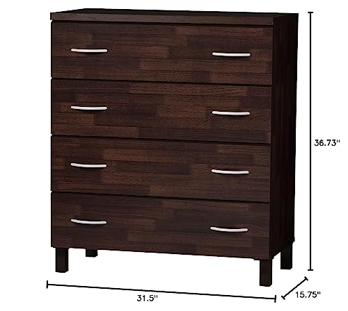 Baxton Studio BR888024-Dirty Dressers, 15.6LX31.2WX36.39H, Oak Brown