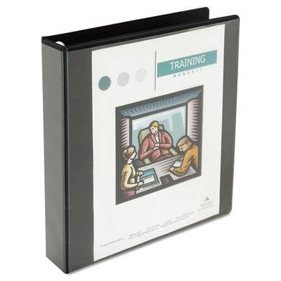 Universal One Comfort Grip Deluxe Plus D-Ring View Binder, 1-1/2' Capacity, 8-1/2 X 11, Black, 6 Ea