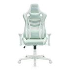 Techni Sport 17" Modern Fabric Ergonomic Gaming Chair in Mint Green/White