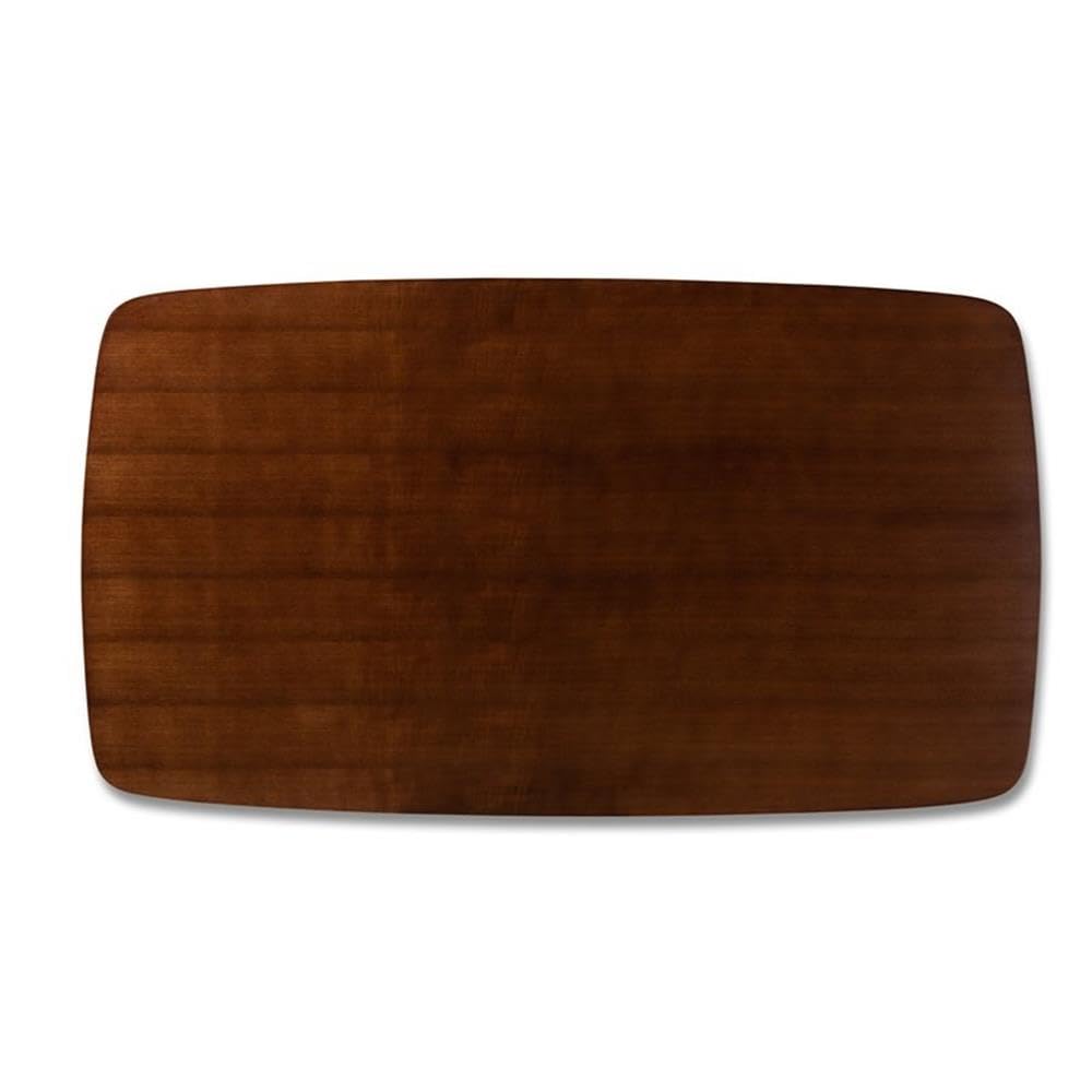 Baxton Studio Edna Mid-Century Modern Walnut Finished Wood Dining Table