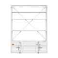 Acme Cargo Bookshelf & Ladder (TV Stand) in White