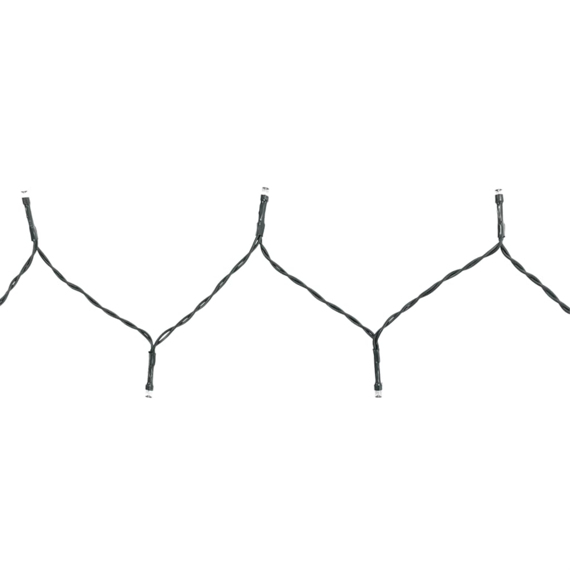 vidaXL LED Christmas Tree Net Lights, 180 Cold White LEDs, 8 Lighting Effects, Suitable for Indoor & Outdoor, 70.9&quot; Tree Height, 16.4' Extension Cable, USB Connector