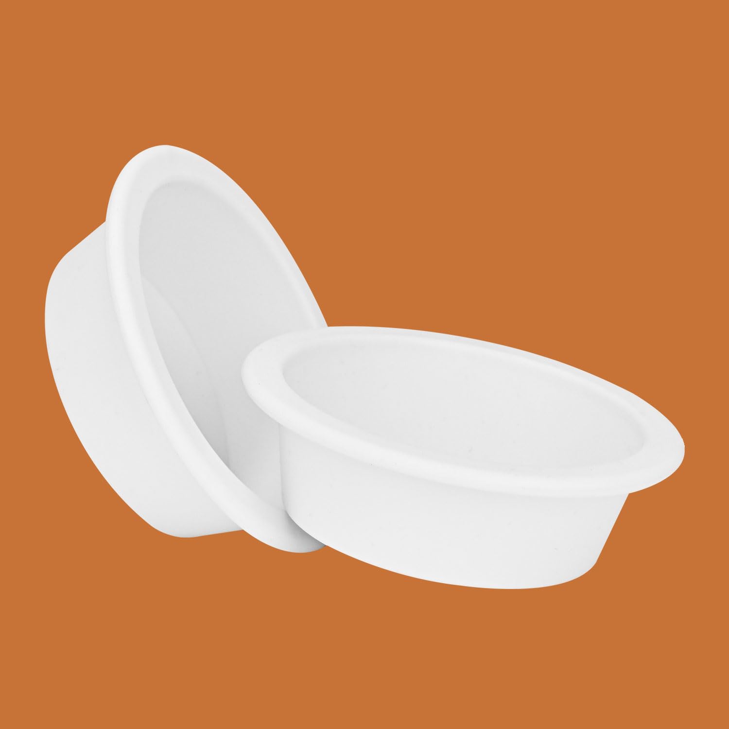 Asawasa 2 Pcs Silicone Liners For Wax Warmer,No Mess, No Scrape, Long Lasting And Reusable, 2.48 In In Bottom Diameter (Medium S