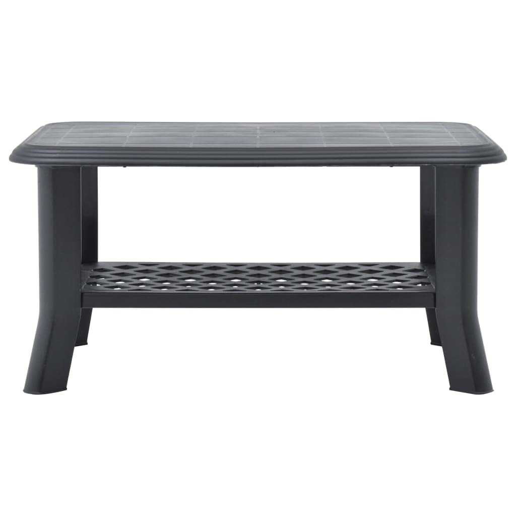 Vidaxl Coffee Table Anthracite 35.4''X23.6''X18.1'' Plastic