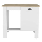 Kitchen Island, Shoproni, White -White -Kitchen