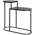 Two Tier End Table  Black