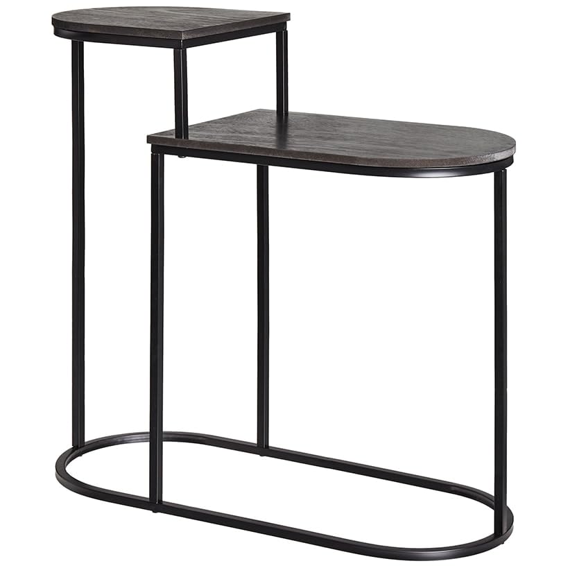 Two Tier End Table  Black