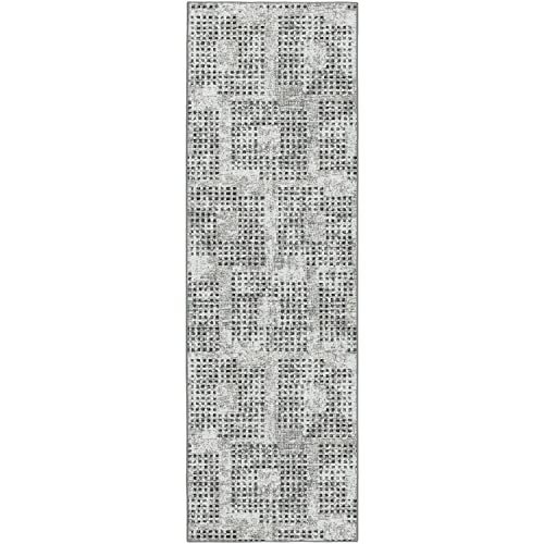 Delano Da1 Grey Transitional Rug Runner 2' 6&quot; X 8'