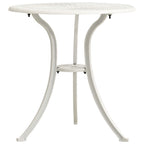 vidaXL Patio Table, Patio Table with Glass Top, Garden Table, Garden Furniture for Front Porch Deck Lawn Backyard, Industrial, Cast Aluminum