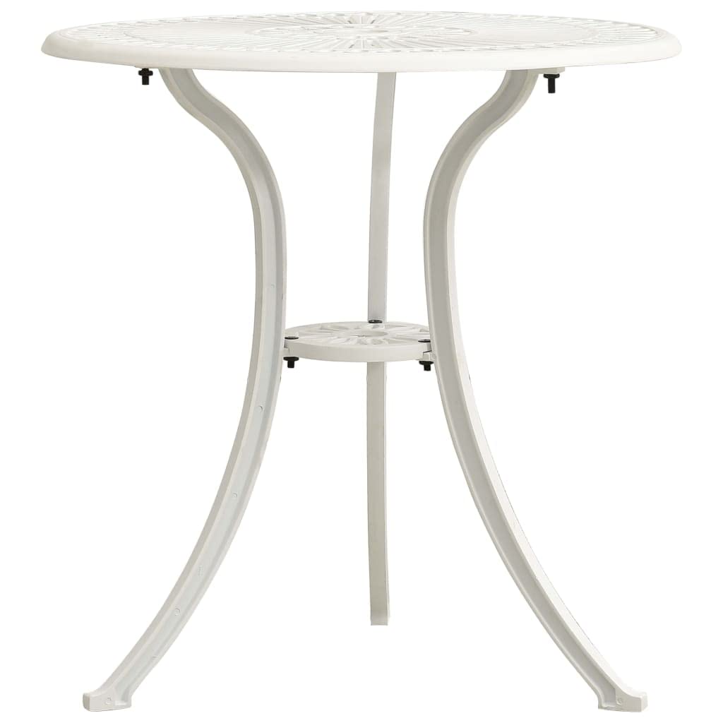 vidaXL Patio Table, Patio Table with Glass Top, Garden Table, Garden Furniture for Front Porch Deck Lawn Backyard, Industrial, Cast Aluminum