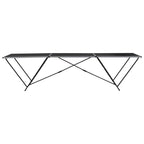 vidaXL Folding Pasting Table Trestle Foldable Table Wallpaper Decorating Workbench Tool Indoor Outdoor Home Garden 118.1" MDF and Aluminum