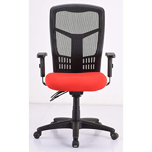 Lorell Premium Molded Chair Seat, for Ergomesh Frame, Red